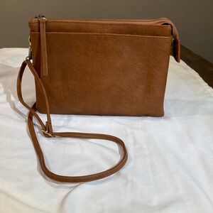 Joy Susan Classic Brown Crossbody Bag